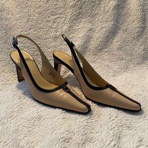 Circa by Joan & David Tan and Black Heeled Slingbacks